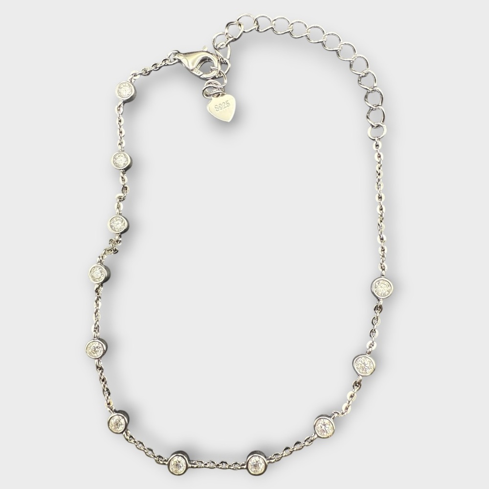 Moissanite .925 Silver Bracelet